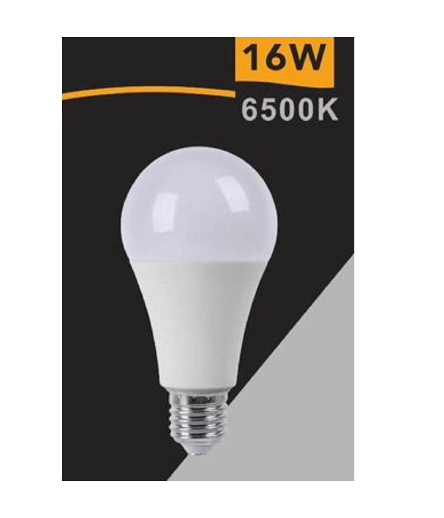 Lampadina Led Globo E27 16w Luce Fredda 6500k Calda 3000k Naturale 4000k A70-16w  -bianco Freddo      -