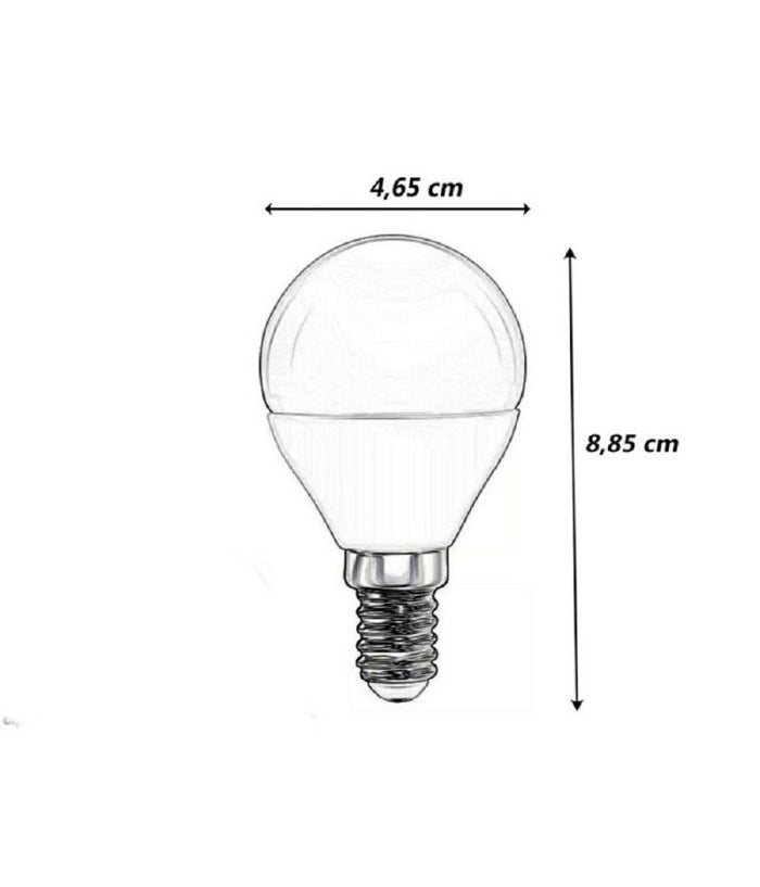 Lampadina Led Globo G45 E14 9w Luce Fredda 6500k Calda 3000k Naturale 4000k G45t-9w         