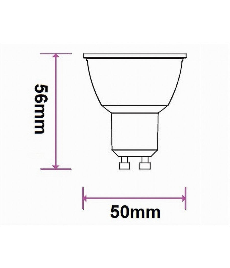 Lampadina Led Gu10 10watt Faretto Spotlight 110° Luce 3000k 4000k 6500k Gu10-10w         