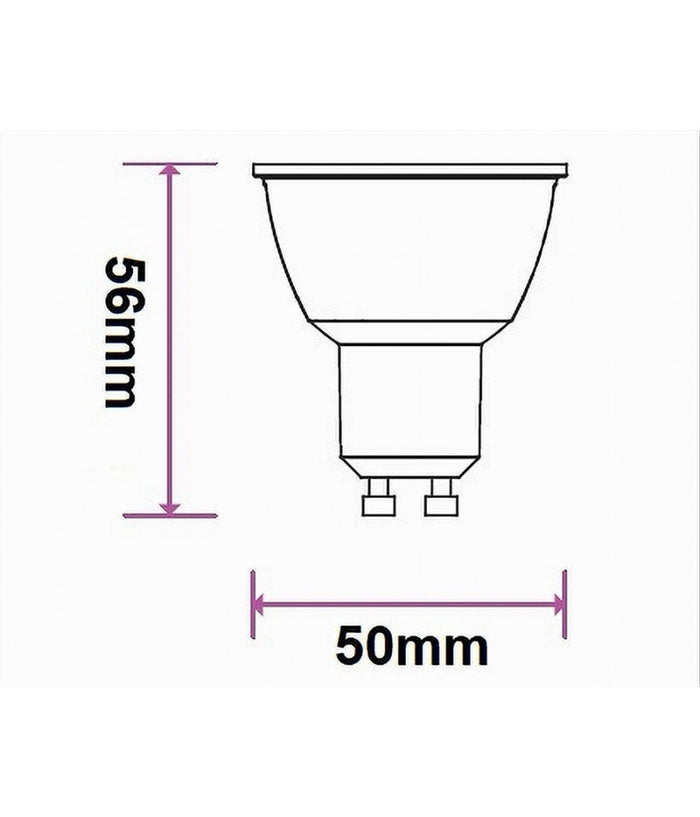 Lampadina Led Gu10 10watt Faretto Spotlight 110° Luce 3000k 4000k 6500k Gu10-10w  -bianco Freddo      -