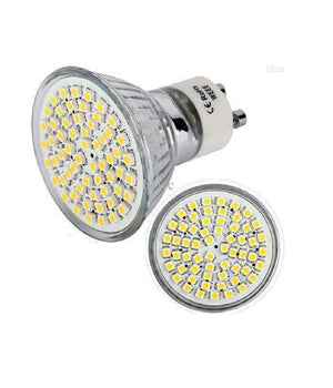 Lampadina Led Gu10 60led Smd 220v Faretto Lampada Spot 4w Fredda Calda Naturale  -bianco Freddo      -