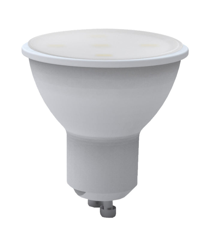 Lampadina Led Lampada Attacco Gu10 Faretto Luce Bianca Calda Light 5 Watt Mr16  -bianco Caldo      -