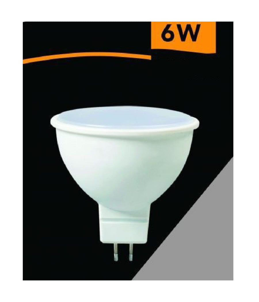 Lampadina Led Mr16 6w 12v Luce Fredda 6500k Calda 3000k Naturale 4000k Mr16-12v  -bianco Caldo      -