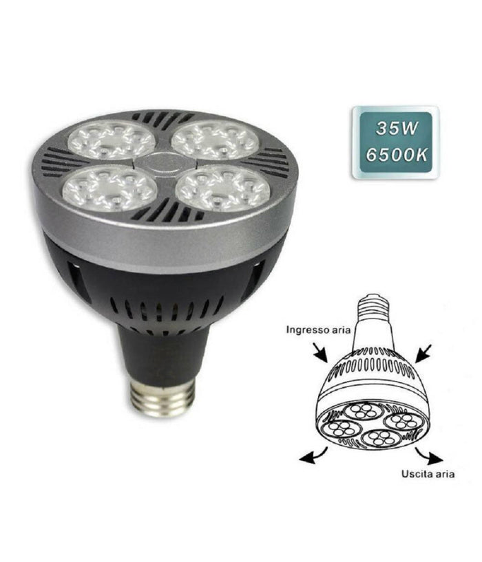 Lampadina Led Par30 E27 35 W 24 Led Faretto Luce 3000k 4000k 6500k 3500lm P30-1         