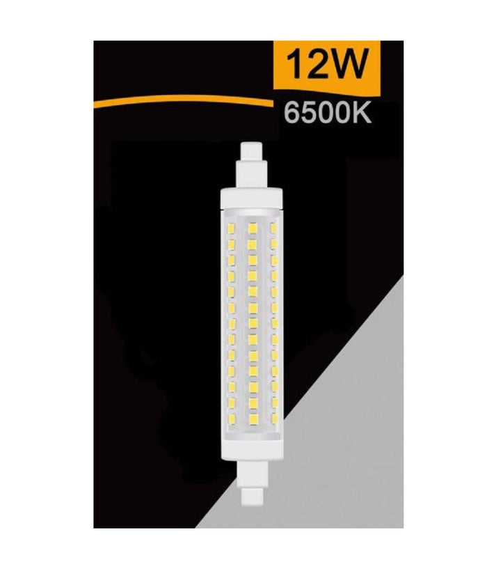 Lampadina Led R7s 12 W 1320lm Tubolare Luce 3000k 4000k 6500k Sparac-r7s-12w-001  -bianco Freddo      -