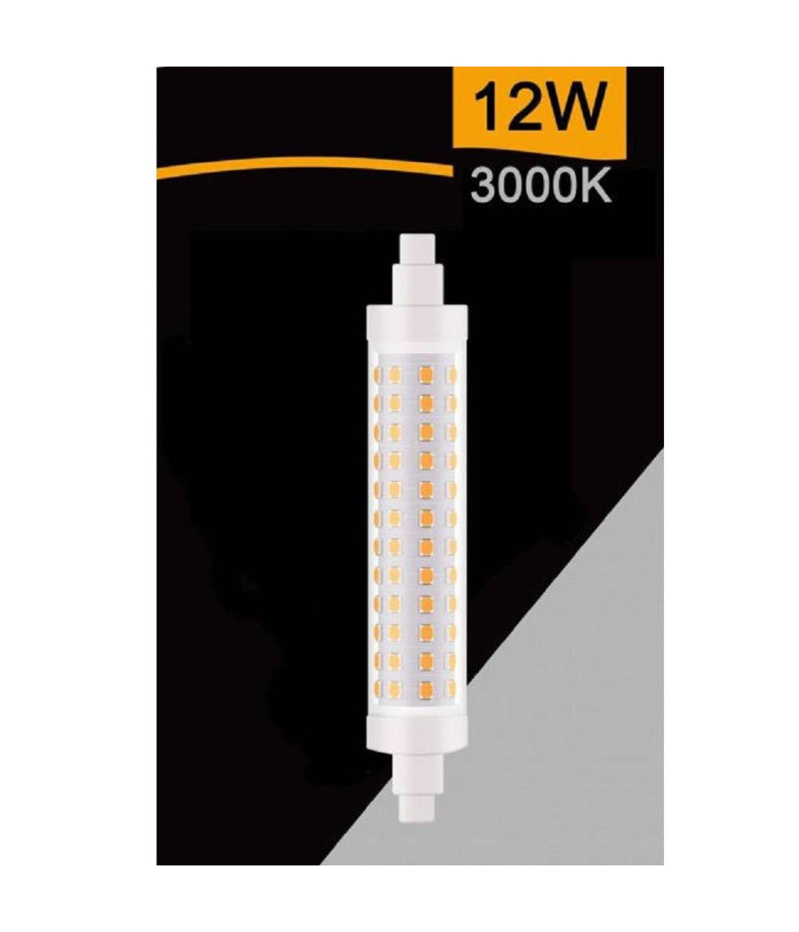 Lampadina Led R7s 12 W 1320lm Tubolare Luce 3000k 4000k 6500k Sparac-r7s-12w-001         