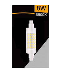 Lampadina Led R7s 8 Watt 880 Lumen 78mm Luce 3000k 4000k 6500k Sparac-r7s-8w-001  -bianco Freddo      -