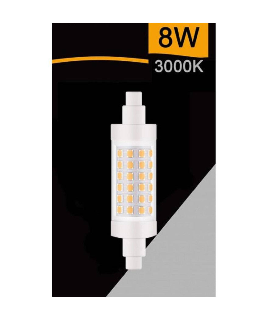 Lampadina Led R7s 8 Watt 880 Lumen 78mm Luce 3000k 4000k 6500k Sparac-r7s-8w-001  -bianco Caldo      -