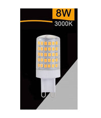 Lampadina Led Smd G9 8 Watt 880 Lm Luce Calda Naturale Fredda Sparac-g9-8w-001  -bianco Caldo      -