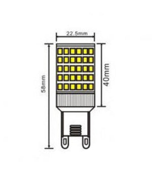 Lampadina Led Smd G9 8 Watt 880 Lm Luce Calda Naturale Fredda Sparac-g9-8w-001         