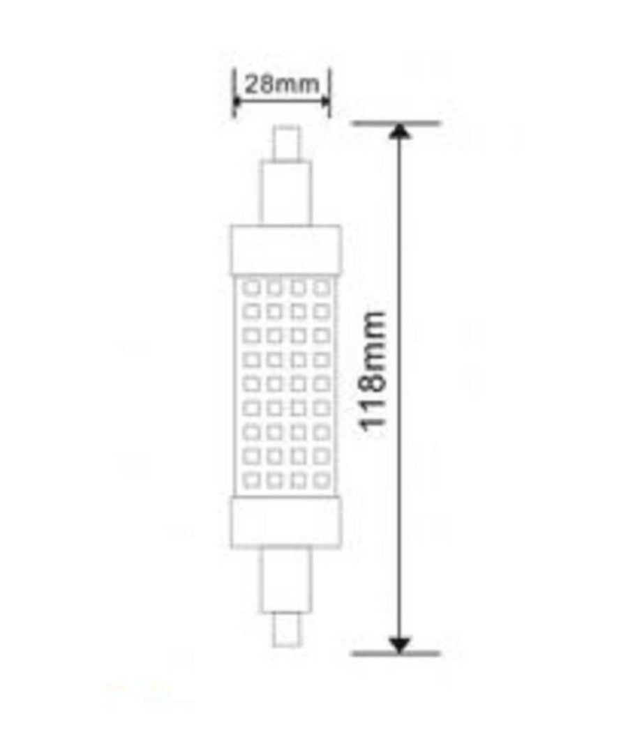 Lampadina Led Smd R7s L118 16w Tubolare Luce 3000k 4000k 6500k Sparac-r7s-16w-001         