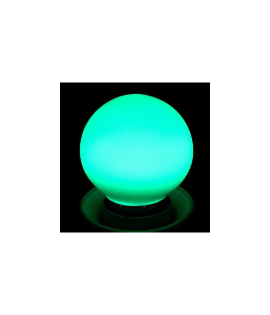 Lampadina Led Wisdom Miniglobo E27 Da 1w In Colori Freddo Caldo Verde Blu Rosso  -verde      -