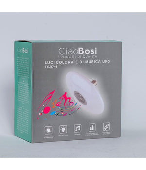 Lampadina Musicale Luci Colorate Lampada Di Musica E27 Ufo Bluetooth 5.0 Tx-9711         