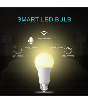 Lampadina Smart Led Wifi E27 10w 2700k 6400k Dimmerabile Ios Android Alexa Google         