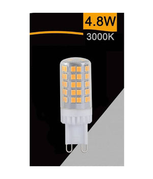 Lampadina Tubolare Led Smd G9 4.8w 600lm Luce 3000k 6500k 4000k Sparac-g9-4.8w-ce5  -bianco Caldo      -