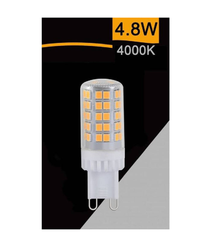 Lampadina Tubolare Led Smd G9 4.8w 600lm Luce 3000k 6500k 4000k Sparac-g9-4.8w-ce5  -bianco Naturale      -