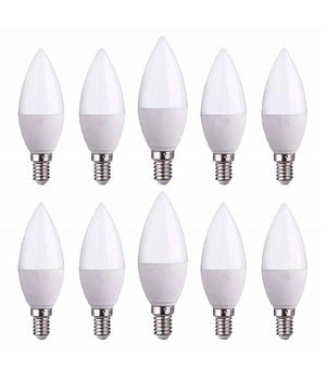 Lampadine A Led E14 C37 Forma Effetto Candela 4,5w Luce Calda Fredda Naturale  -bianco Freddo      -