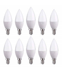 Lampadine A Led E14 C37 Forma Effetto Candela 4,5w Luce Calda Fredda Naturale         