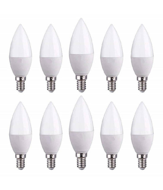 Lampadine A Led E14 C37 Forma Effetto Candela 4,5w Luce Calda Fredda Naturale  -bianco Caldo      -