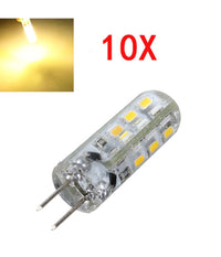 Lampadine A Led Lampade Attacco G4 Smd 3014 Dc 12v Super Luminose Per Lampadari  -bianco Caldo-1,5 Watt      