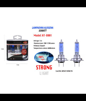 Lampadine Alogene Di Ricambio Per Auto H7 55watt 12v Luce Bianca Maxtech H7-b001         