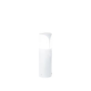 Lampioncino gea led stele ges710 e27 led ip44 h30 alluminio bianco lampada terra moderna segnapasso esterno