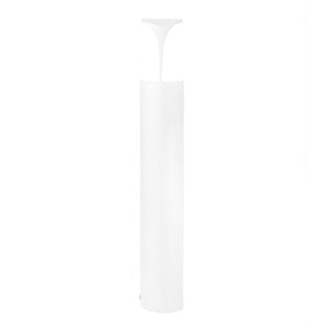 Lampioncino gea led stele ges712 e27 led ip44 h80 alluminio bianco lampada terra moderna esterno