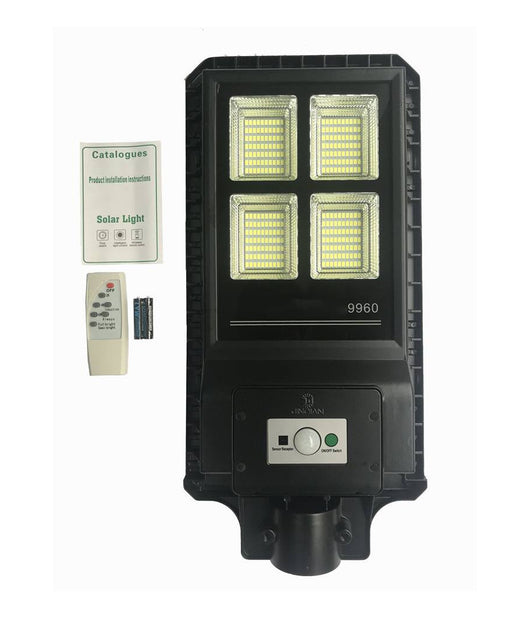 Lampione Stradale Con Telecomando Led 60 W Pannello Solare Fotovoltaico 280 Led         