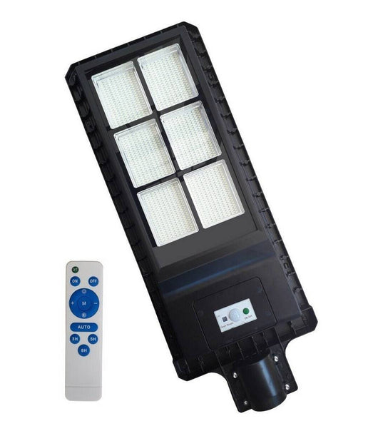 Lampione Stradale Faro A Led 180w Con Pannello Solare Telecomando Fb-99180         