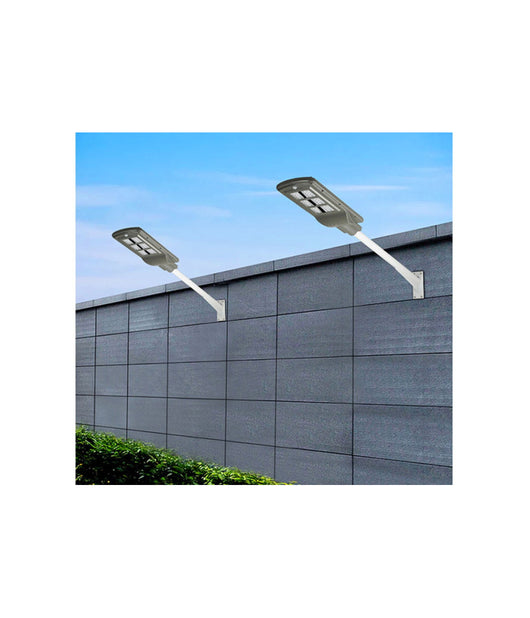 Lampione Stradale Led 120 W Pannello Solare Fotovoltaico Con Telecomando Luce         