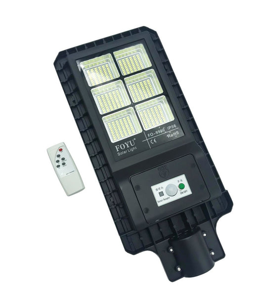 Lampione Stradale Led 120 W Pannello Solare Fotovoltaico Con Telecomando Luce         