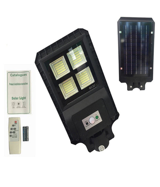 Lampione Stradale Led 30 W Pannello Solare Fotovoltaico 180 Led Con Telecomando         