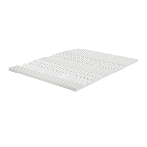 Topper Memory Foam 165x190 - alto 7 cm, a portanza differenziata, sfoderabile | One H7