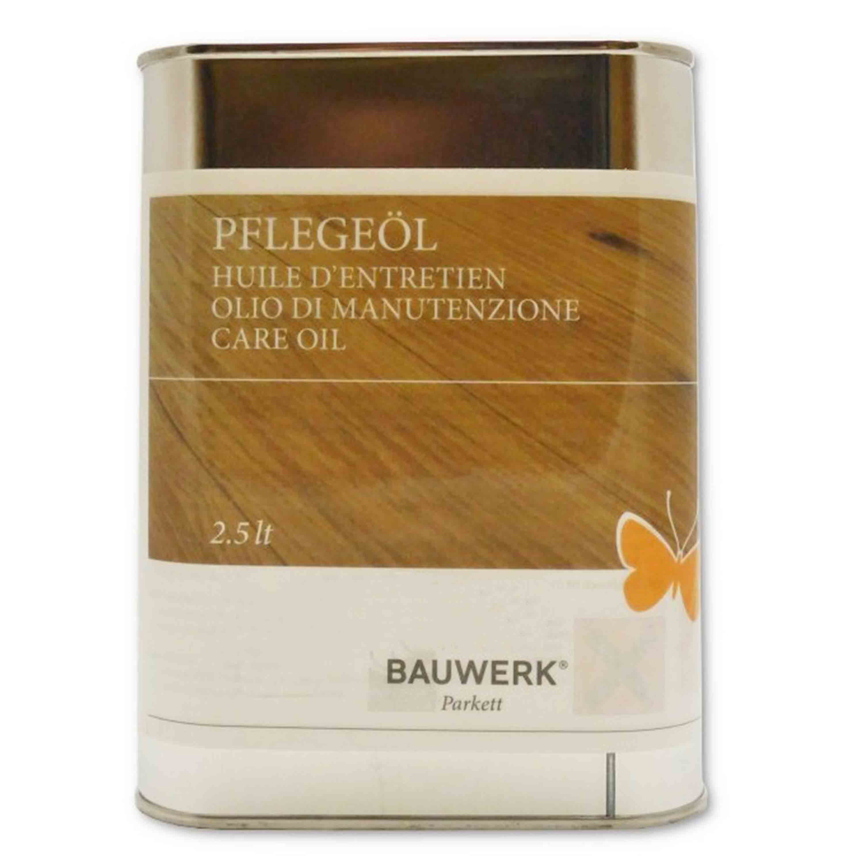 Olio di manutenzione BAUWERK incolore, per la cura ordinaria del Parquet Oliato - 2.5lt