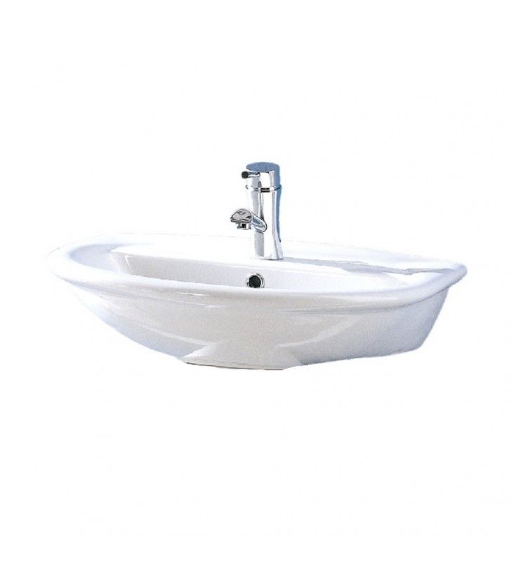 Lavabo sospeso 60 cm - serie fiore cod 75676