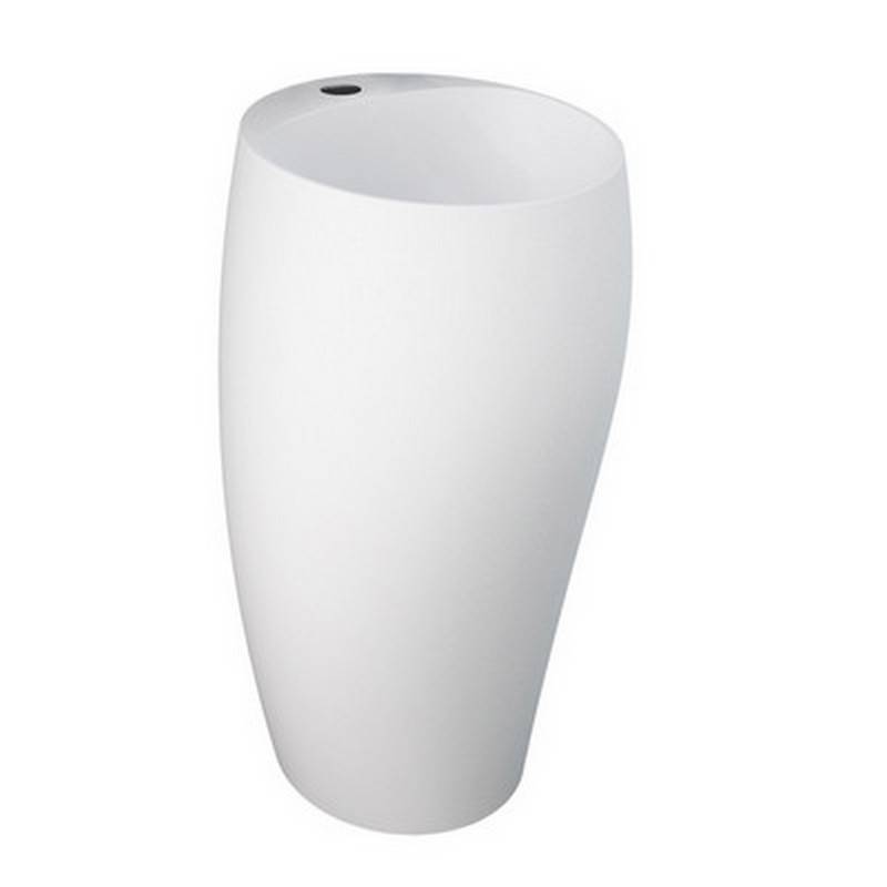 Lavabo autoportante cloud c/foro per rubinetto bianco alpino cod 83190