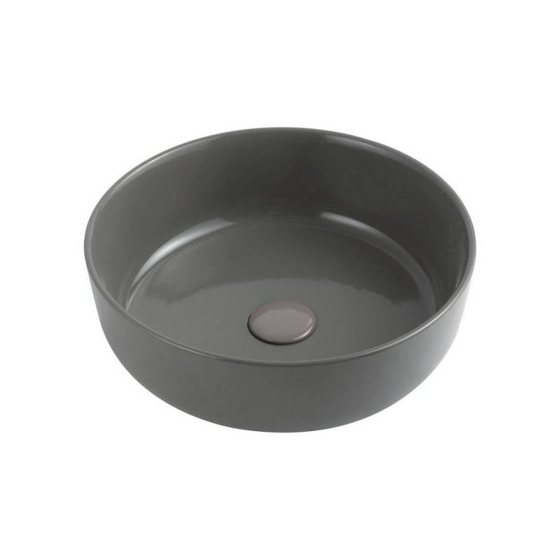 Lavabo d'appoggio D38,5 cm nero slim serie 2 cod 83730