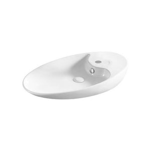 Lavabo d'appoggio serie la28 cm 73.5 x 39 cod 83651