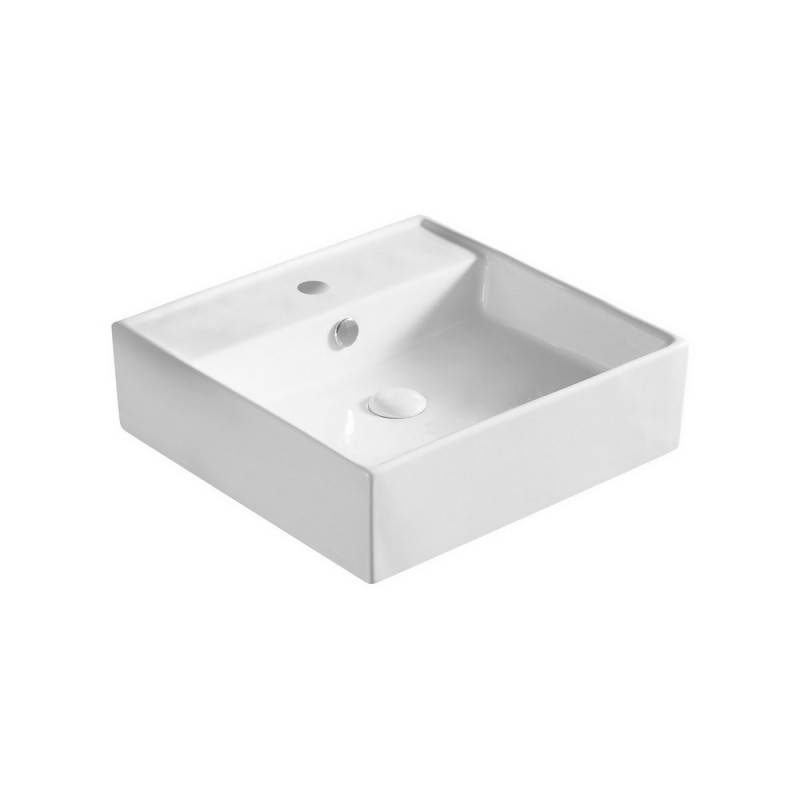 Lavabo d'appoggio serie la40 cm 46.5 x 46.5 cod 83663