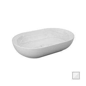 Lavabo da appoggio feeling ovale bianco alpino cod 83146