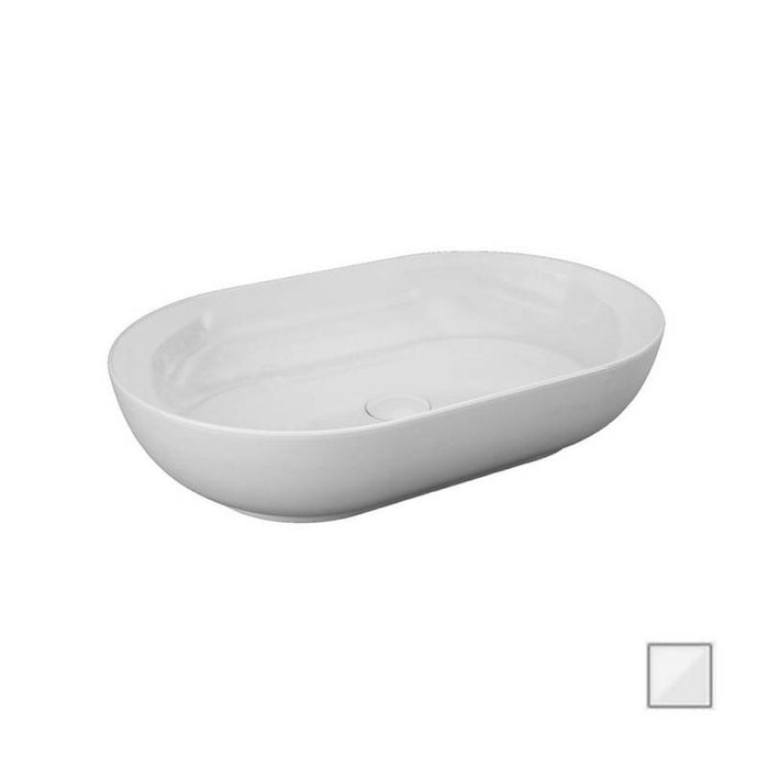 Lavabo da appoggio feeling ovale bianco alpino cod 83146