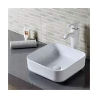 Lavabo da appoggio in ceramica bianca roma