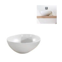 Lavabo da appoggio in ceramica pot bianco satinato