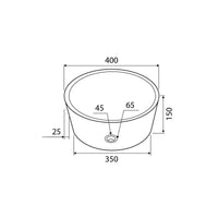 Lavabo da appoggio in marmo timur slh nero