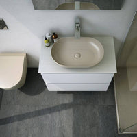 Lavabo da appoggio ovale feeling cappuccino opaco cod 83148