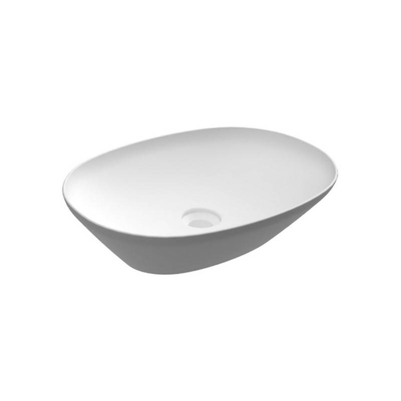 Lavabo da appoggio ovale (senza foro) variant 50x36 cm cod 83781