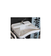 Lavabo ergonomico bianco con appoggiagomiti cod 75700