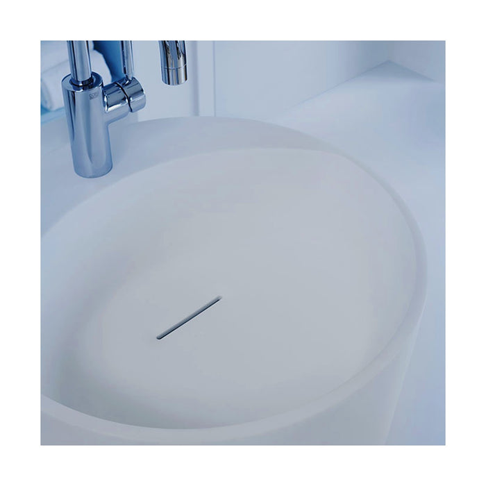 Lavabo freestanding in tecnoril® bianco opaco right