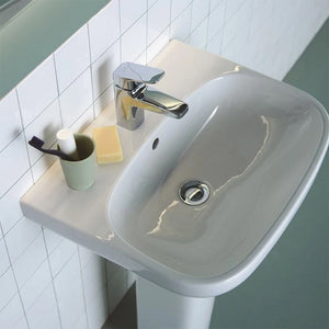 Lavabo Ideal Standard 55 cm con colonna in ceramica lucida I.Life A 