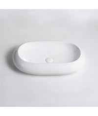 Lavabo da appoggio in ceramica bianco lucido K37 